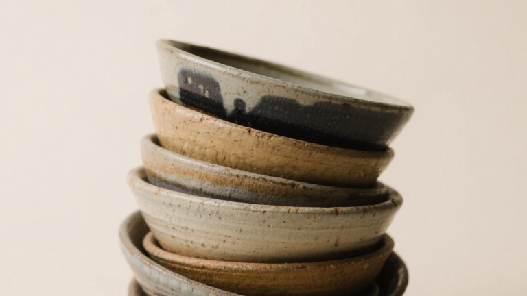 Checking old pottery